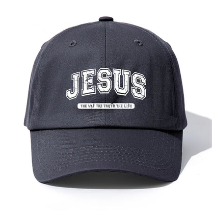 Minimalist Jesus Print Retro Dad Baseball Cap