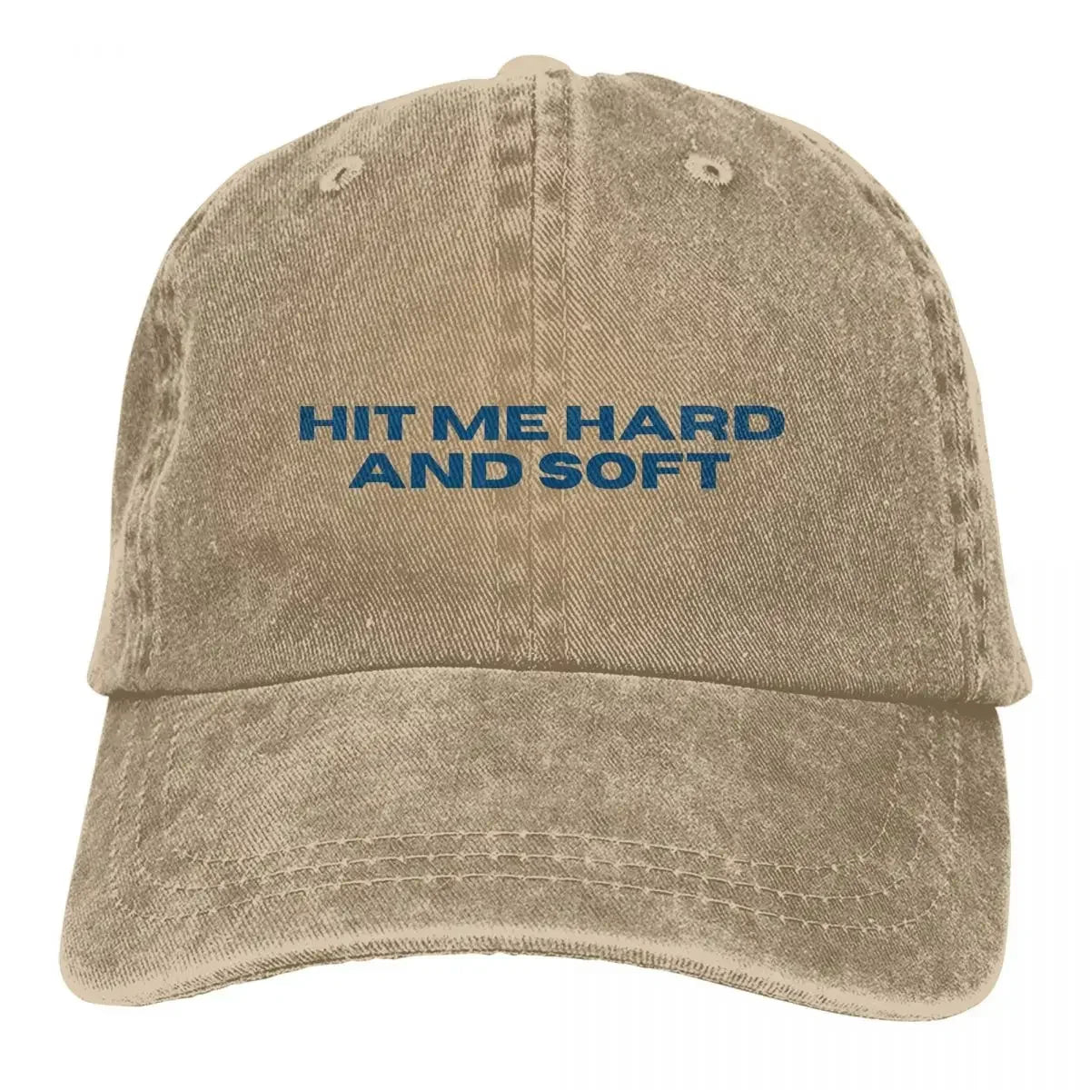 Billie Hit Me Hard Soft Distressed Baseball Cap