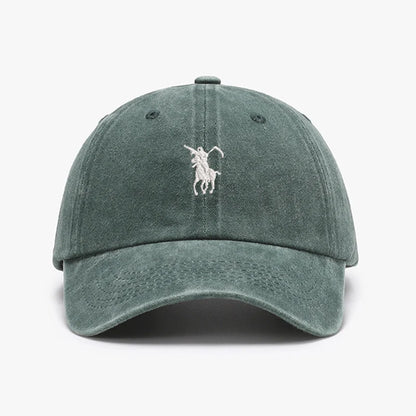 Grim Reaper Japan Embroidered Washed Cotton Baseball Cap