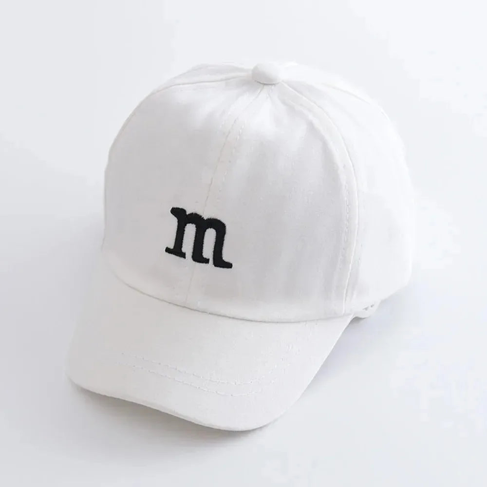 Cartoon Letter Cotton Baseball Cap For Kids