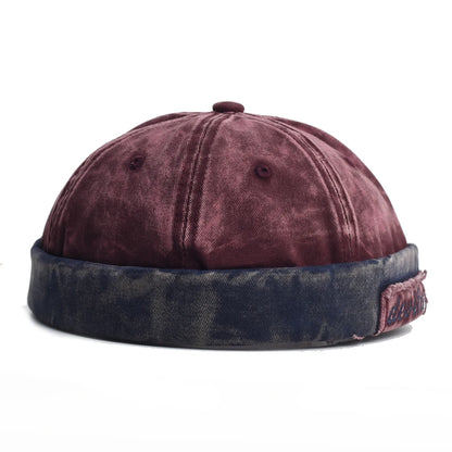 Retro Washed Brimless Docker Bucket Hat