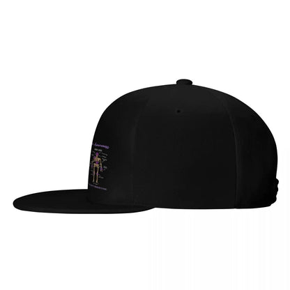 What You See What I Feel Embroidered Flat Brim Baseball Hat