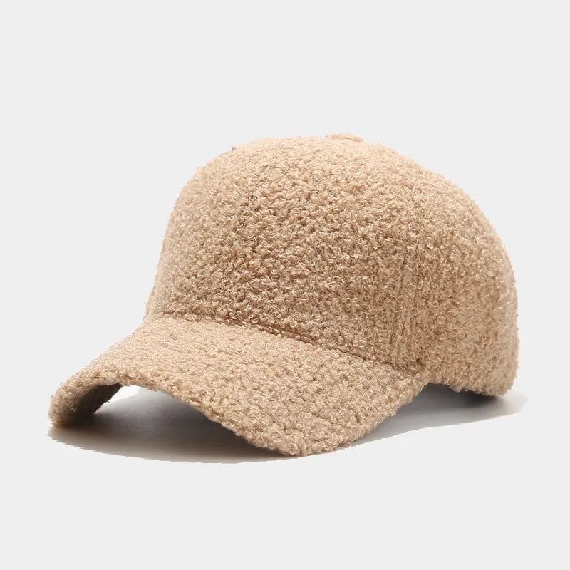 Plush Solid Color Hip Hop Snapback Cap