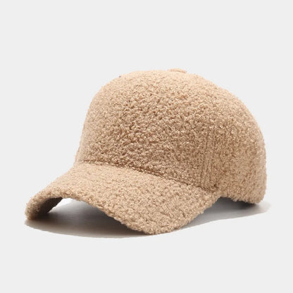 Plush Solid Color Hip Hop Snapback Cap