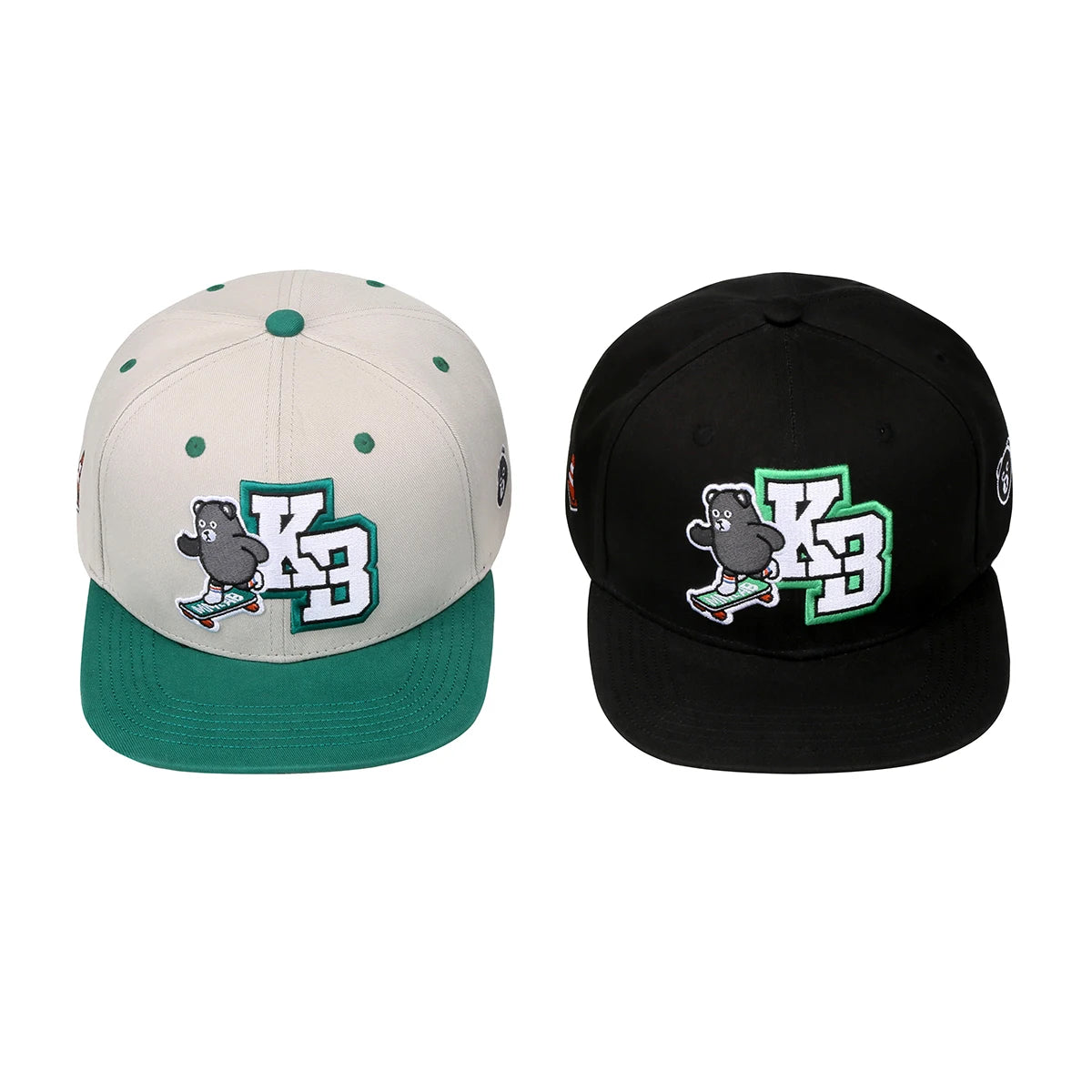 Cute Bear 3D Embroidery Snapback Cap