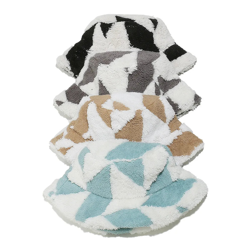 Women Faux Fur Winter Bucket Hat