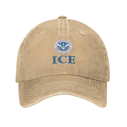 United States ICE Washed Stylish Baseball Cap