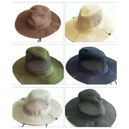 Wide Brim Straw Beach Sun Hat Men