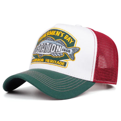 Unisex Sun Hat Hip Hop Mesh Trucker Hat