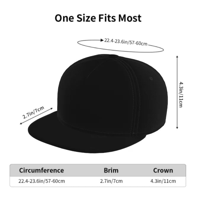 Funny Graphic Adjustable Casual Snapback Cap