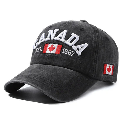 Canada Letters Cotton Unisex Baseball Cap