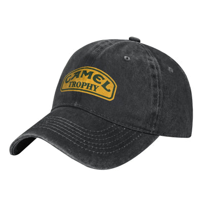 Camel Trophy Distressed Denim Baseball Cap