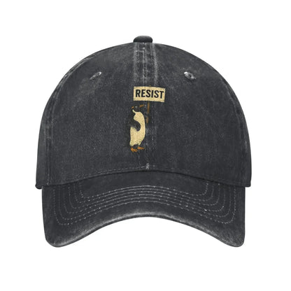 Penguins Resist Protest Adjustable Trucker Baseball Cap