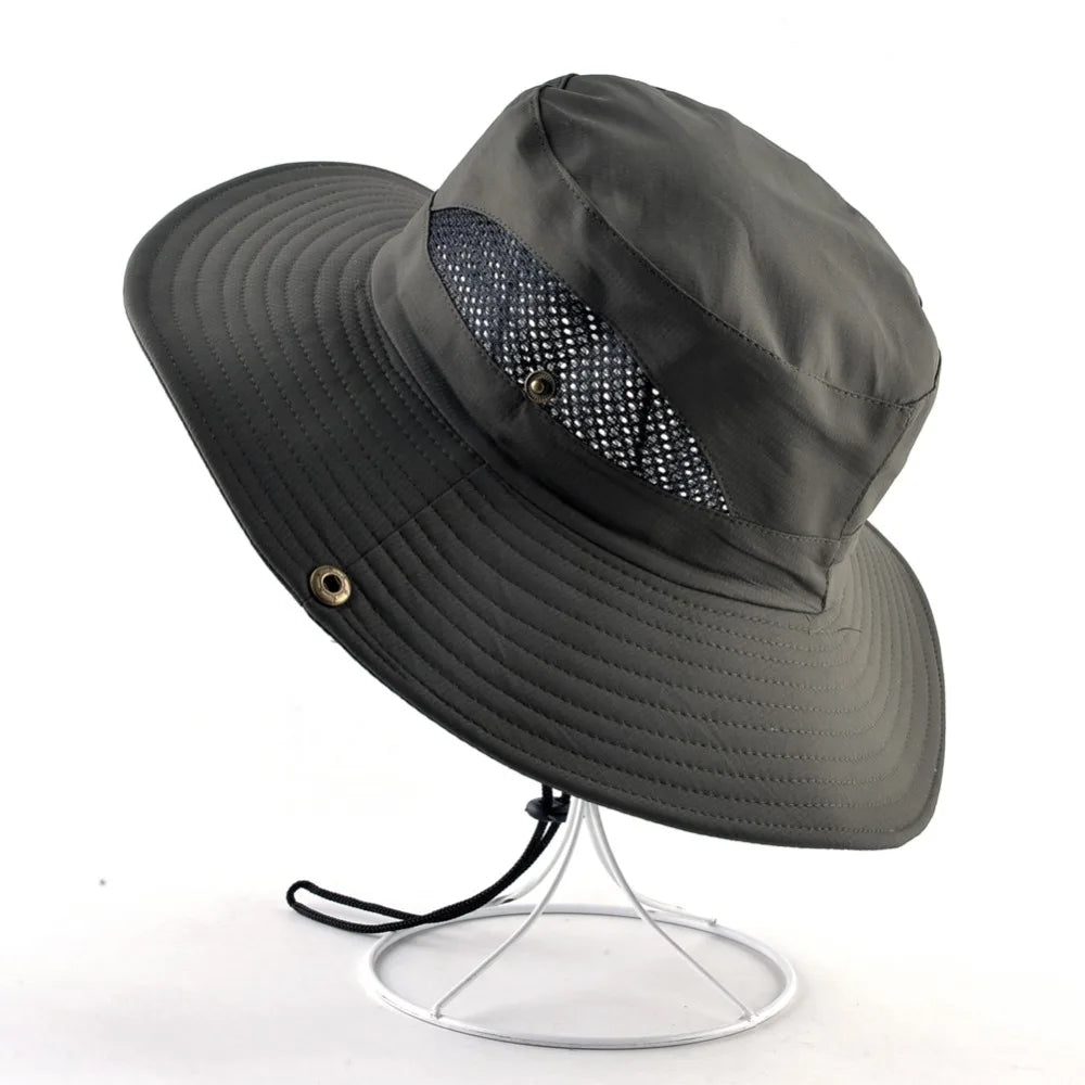 Wide Brim UV Protection Bucket Hat
