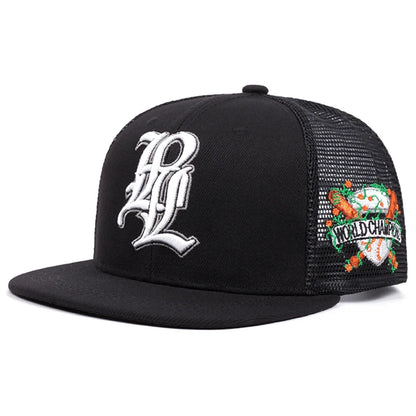 Unisex Letter Embroidery Snapback Baseball Cap