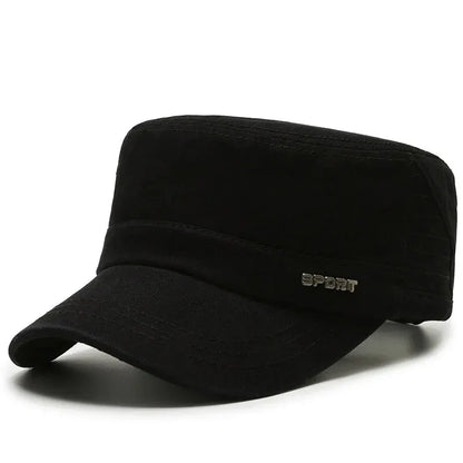 Simple Versatile Flat Military Duck Tongue Hat