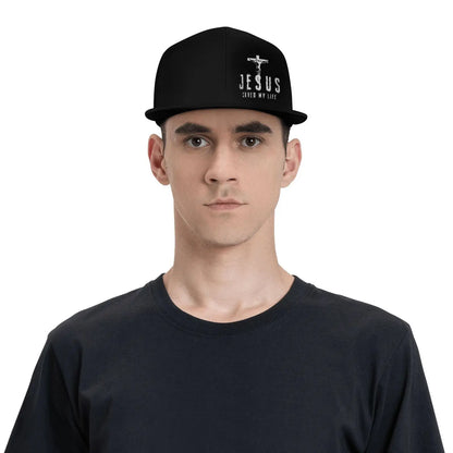 Jesus Saved My Life Cross Snapback Cap