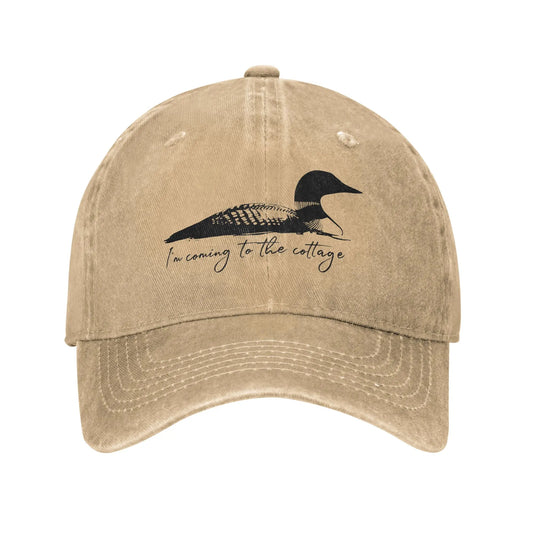 Vintage Washed Summer Cottage Trucker Baseball Cap