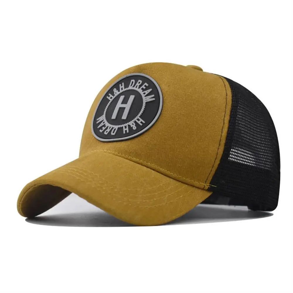 Two Tone Mesh Snapback Baseball Cap