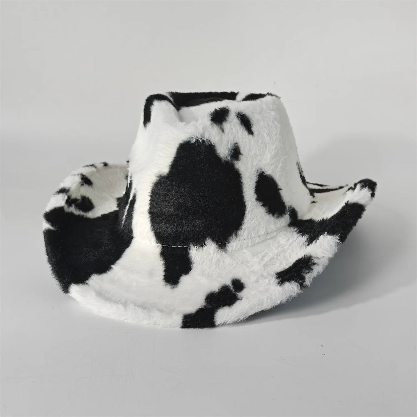 Winter Rabbit Fur Western Cowboy Fedora Hat