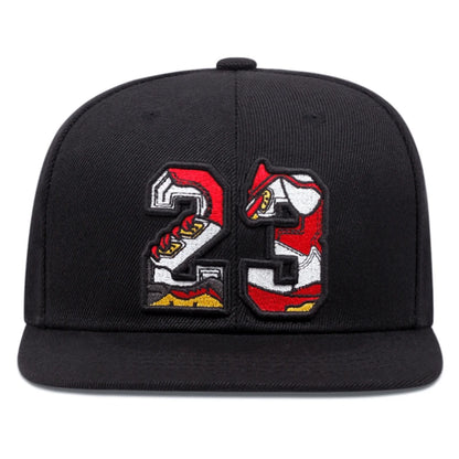 23 Embroidered Creative Flat Brim Street Baseball Hat