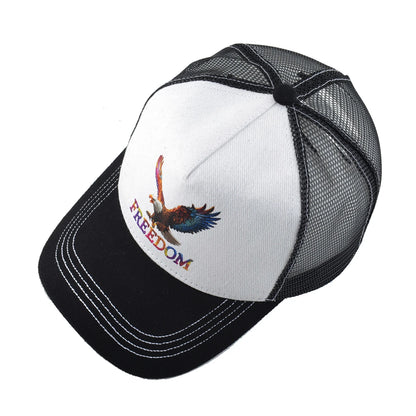 Unisex Eagle Print Mesh Hip Hop Baseball Cap