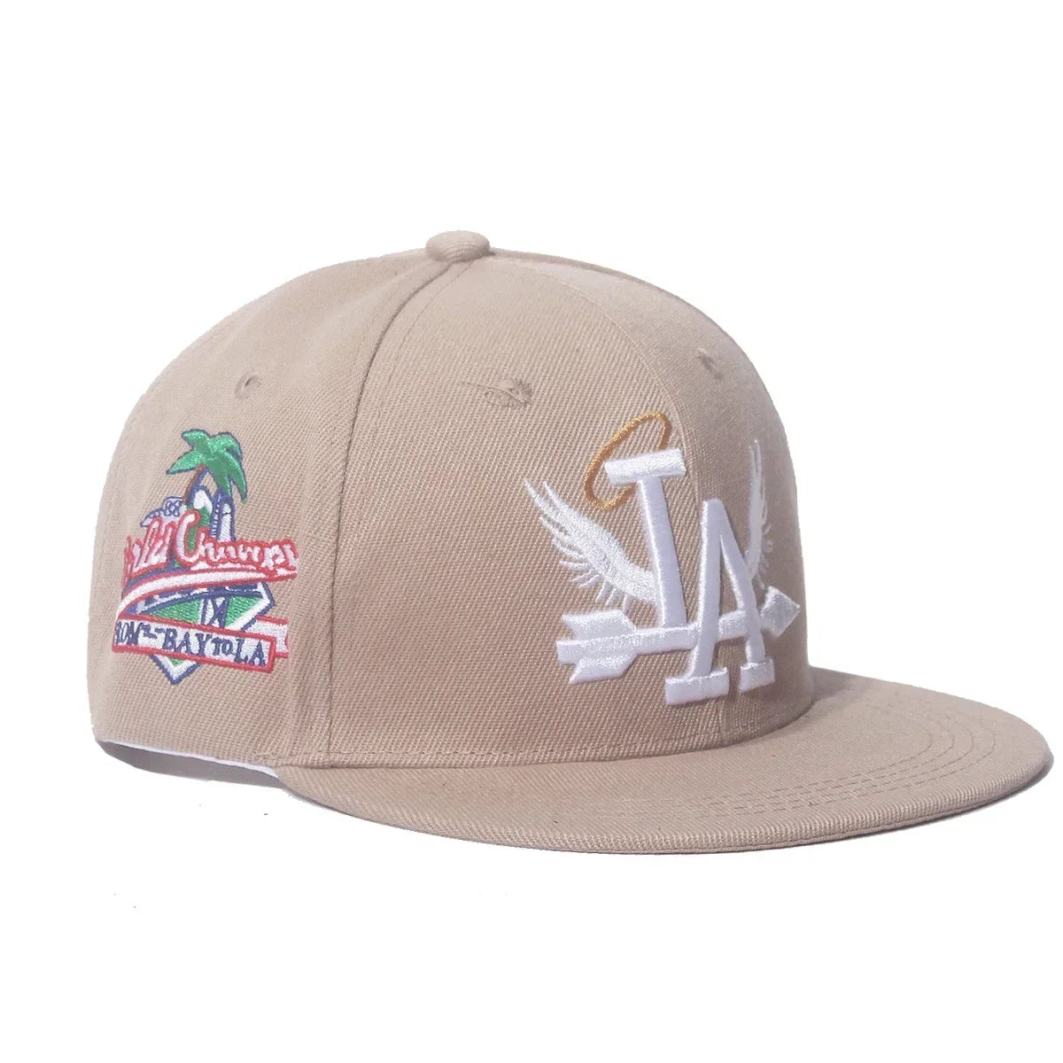Letter Wing Coconut Tree Embroidered Baseball Cap