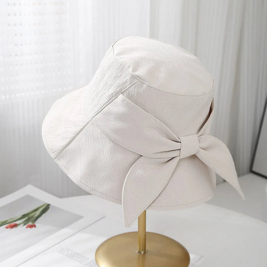 Women's Bowknot Fashion Bucket Hat