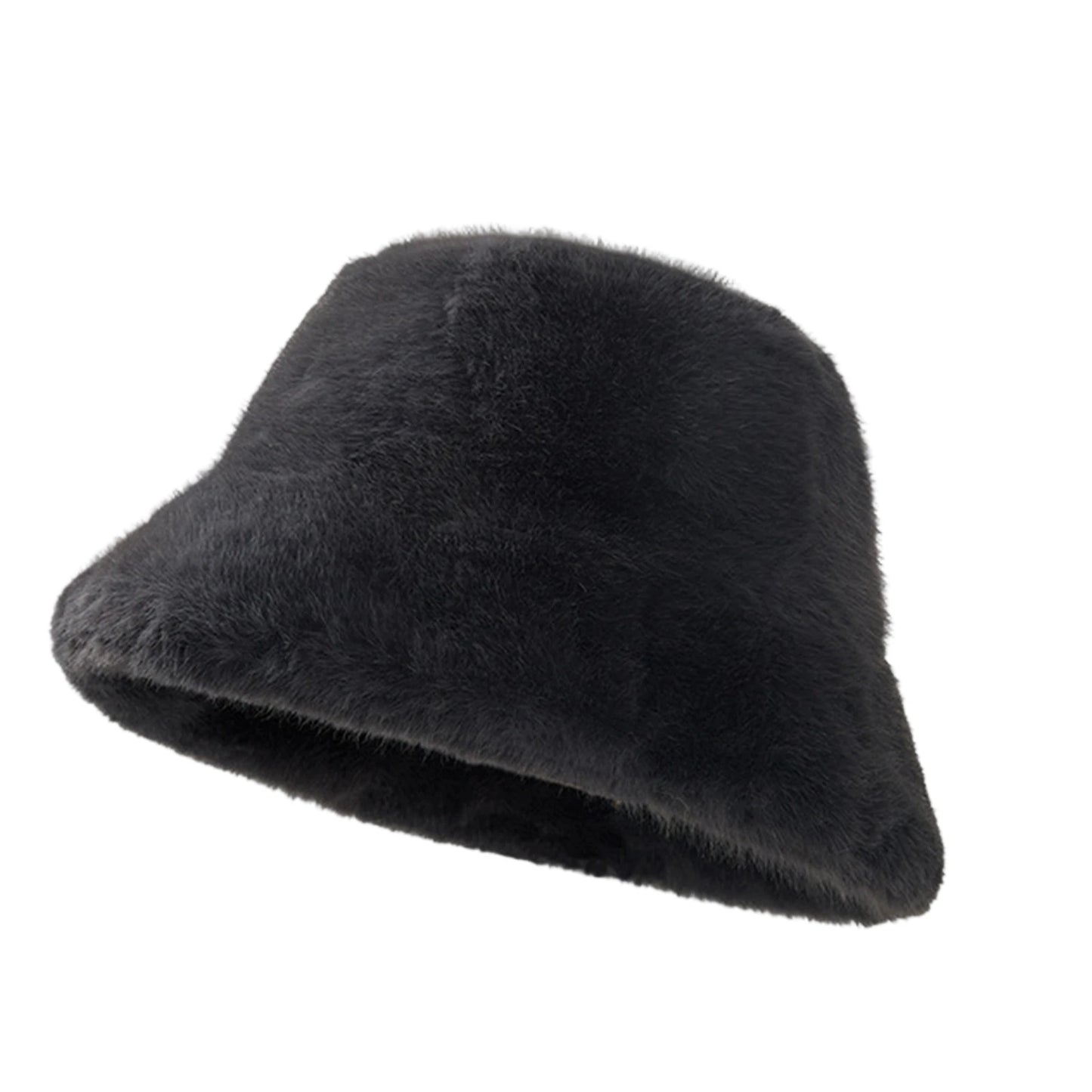 Warm Lamb Wool Winter Bucket Hat