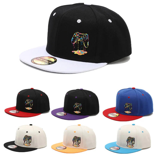 Two Color Block American Snapback Cap