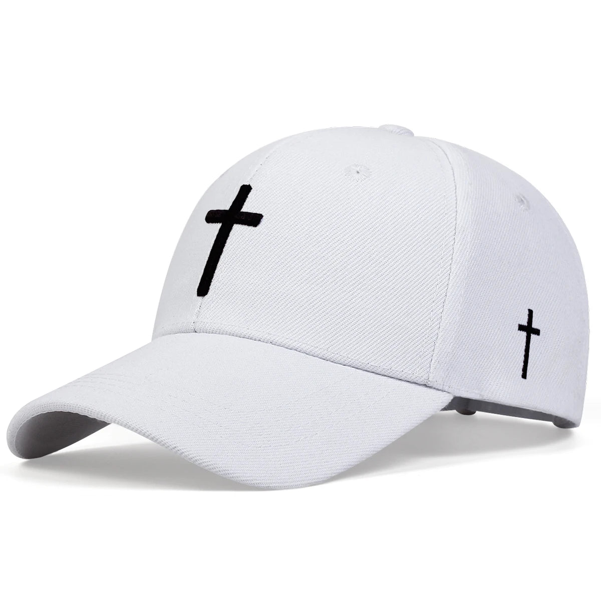 Simple Black Cotton Hip Hop Baseball Cap