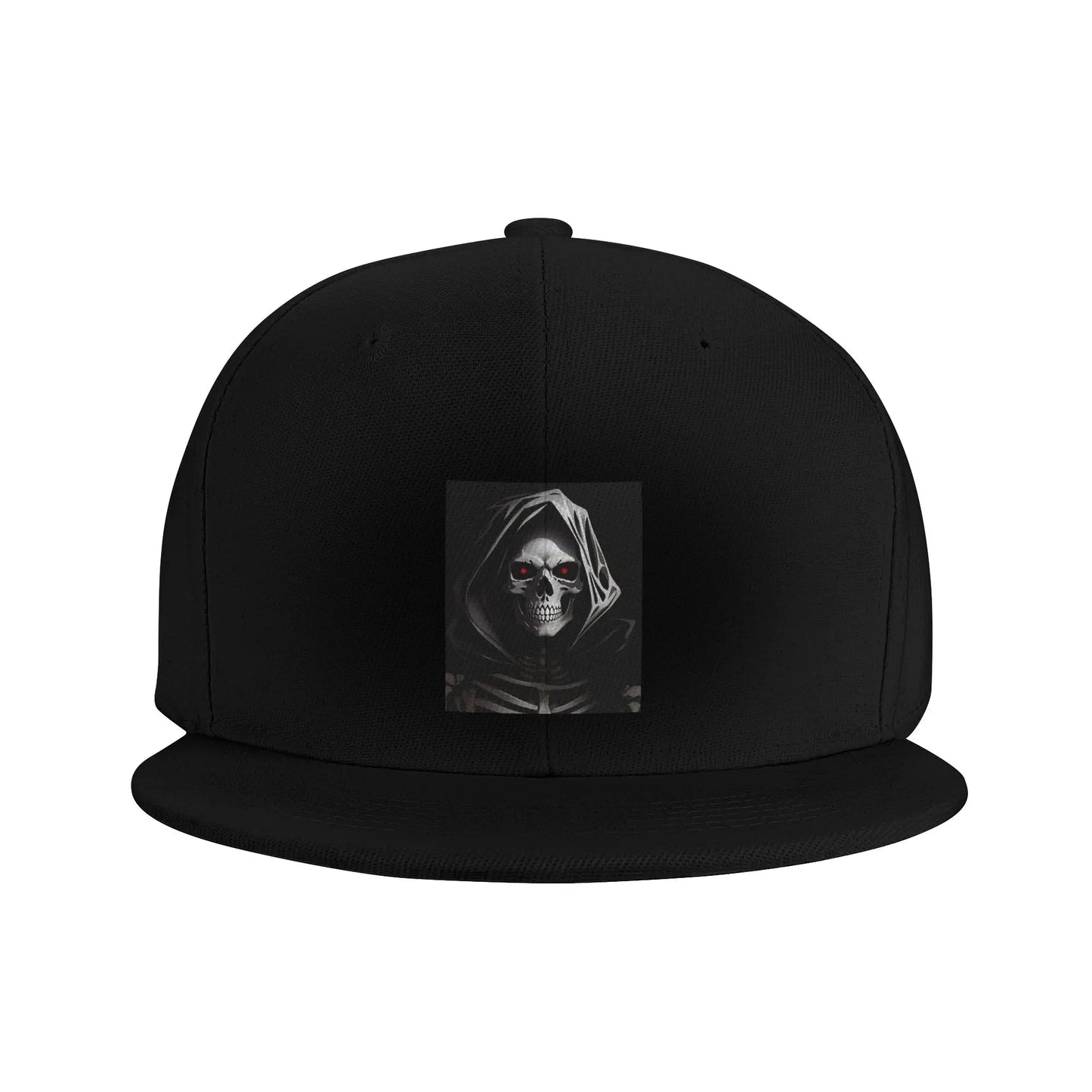 Creepy Halloween Skeleton Skull Graphic Snapback Cap