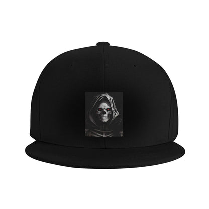 Creepy Halloween Skeleton Skull Graphic Snapback Cap