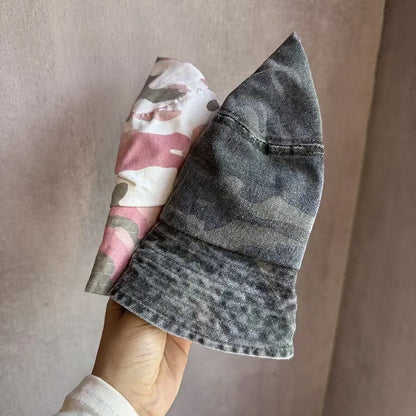 New Washed Cotton Camouflage Bucket Hat