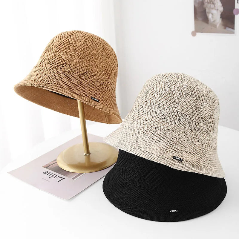 Women’s Retro Knit Bucket Hat