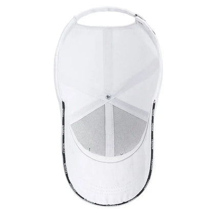 Summer Sunscreen Adjustable Cotton Solid Color Baseball Cap