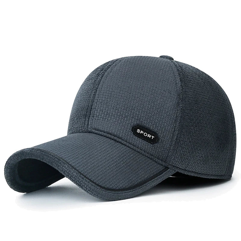 Winter Windproof Baseball Cap with Ear Protection