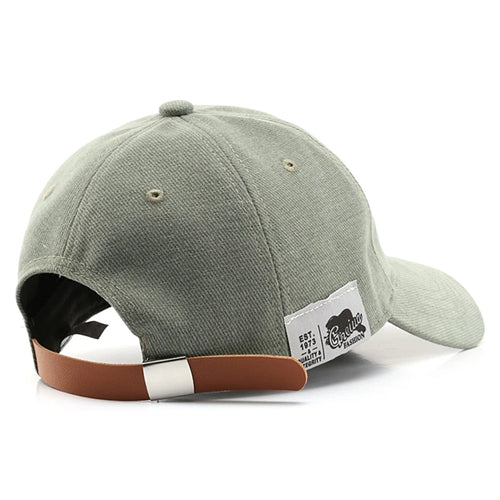 Solid Cotton Golf Baseball Cap