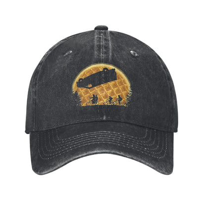 Stranger Moon Washed Denim Casual Baseball Cap