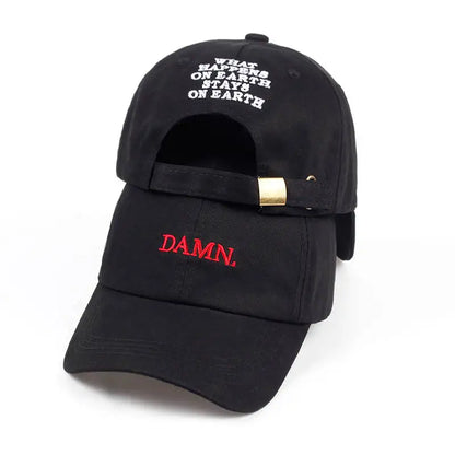 DAMN Embroidered Dad Hip Hop Baseball Cap