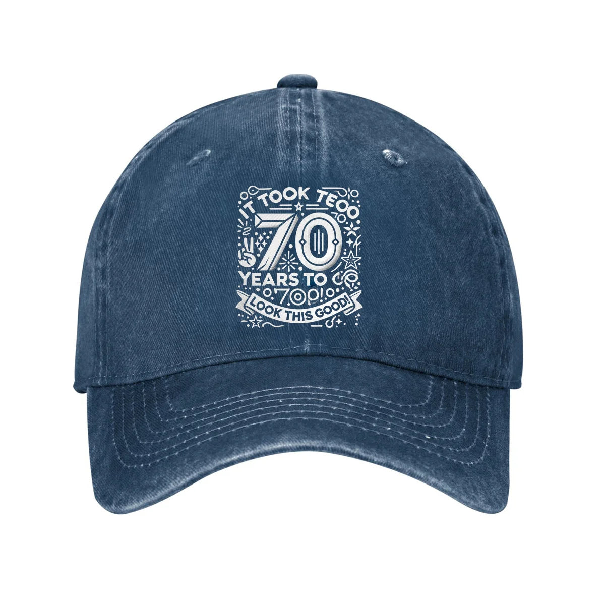70 Years To Go Birthday Celebration Baseball Cap