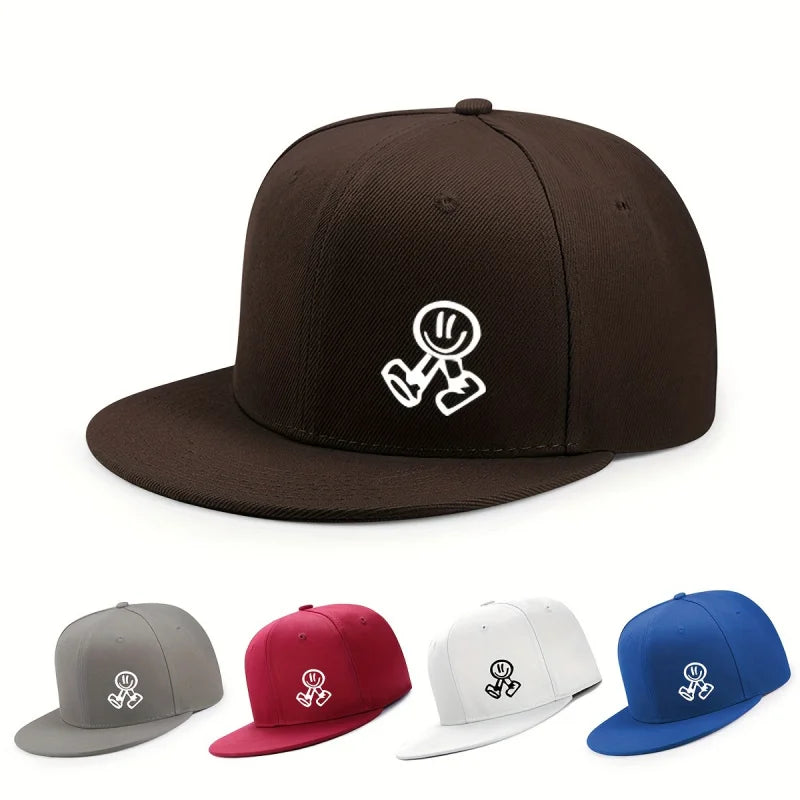 Unisex Wide Brim Hip-hop Breathable Flat Cap