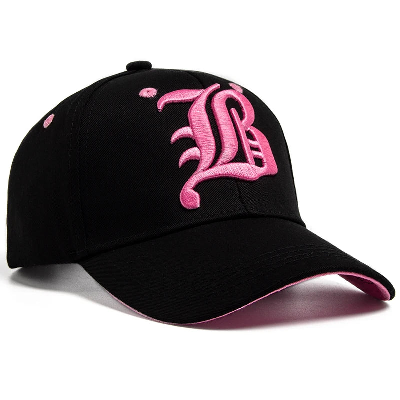 Unisex Letter Embroidered Cotton Baseball Cap