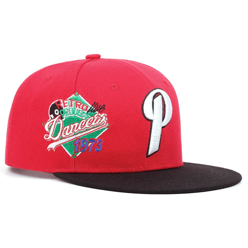 Personalized 1973 Letter P Flat Edge Baseball Cap