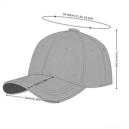 Camel Print Washed Baseball Cap