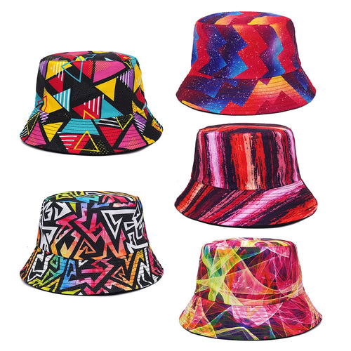 Unisex Reversible Tie-dye Bucket Hat
