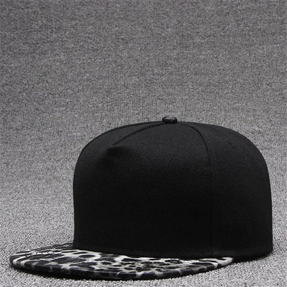 Leopard Print Snapback Cap