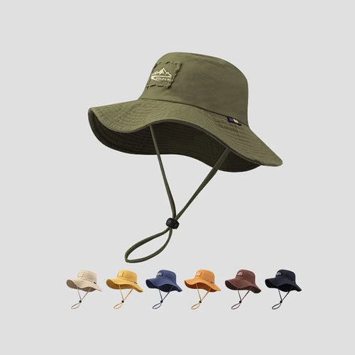 Wide Brim UV Protection Fisherman Hat Outdoor Hiking Fishing Safari Cap Unisex