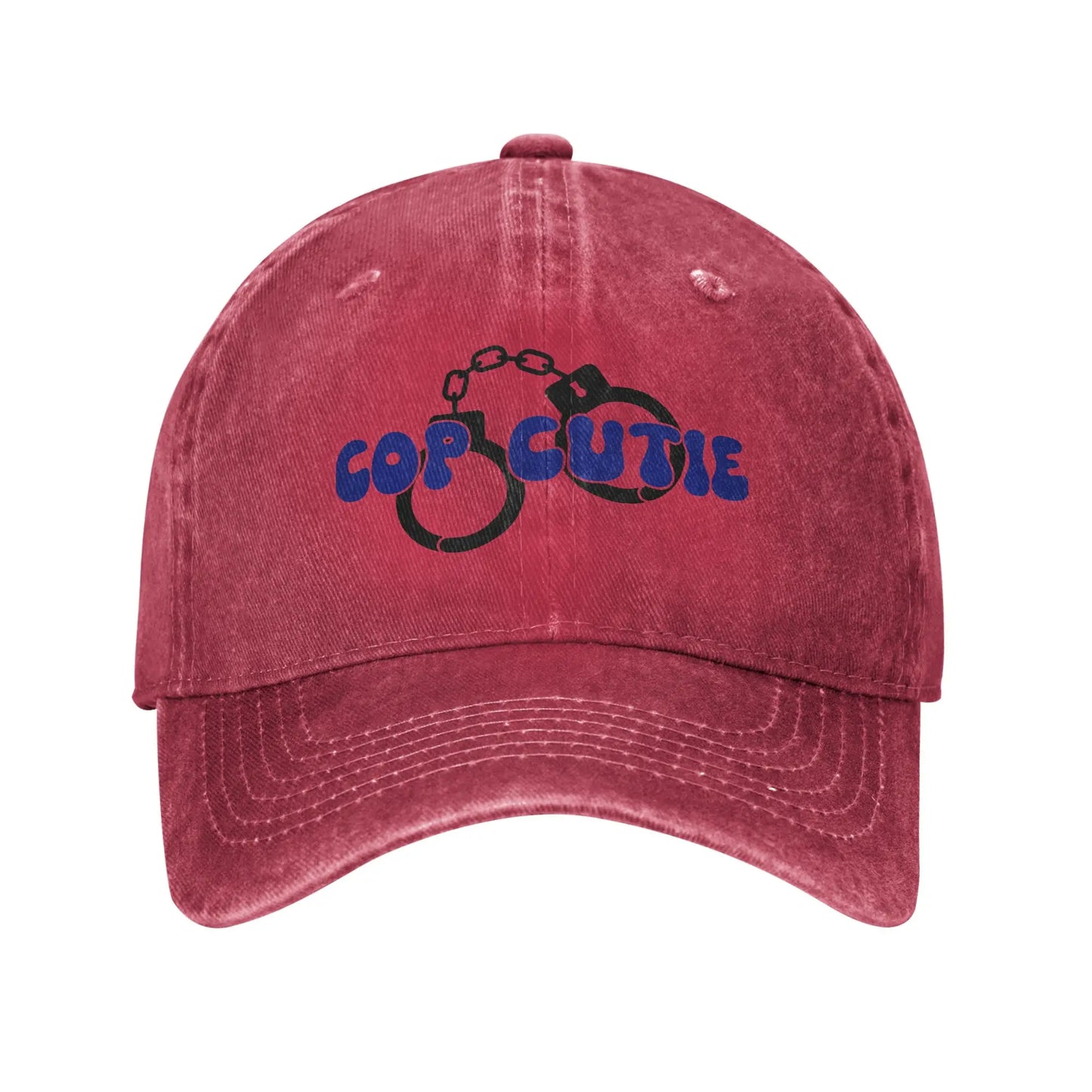 Cop Cutie Blue Washed Trucker Baseball Cap