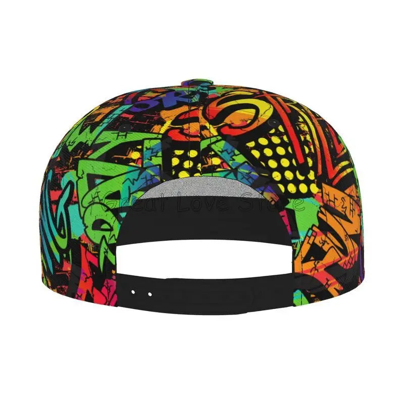 Colorful Graffiti Art Print Snapback Baseball Cap